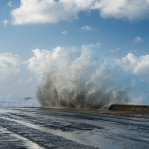 storm en zee